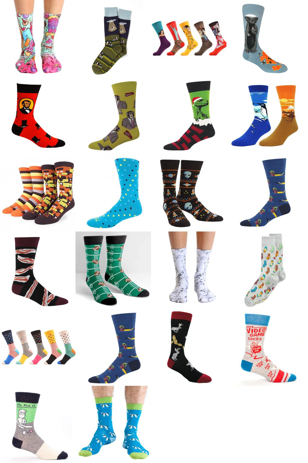 mens crazy crew socks